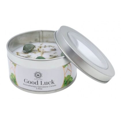 Bougie Bonne chance – Aventurine Verte & Patchouli